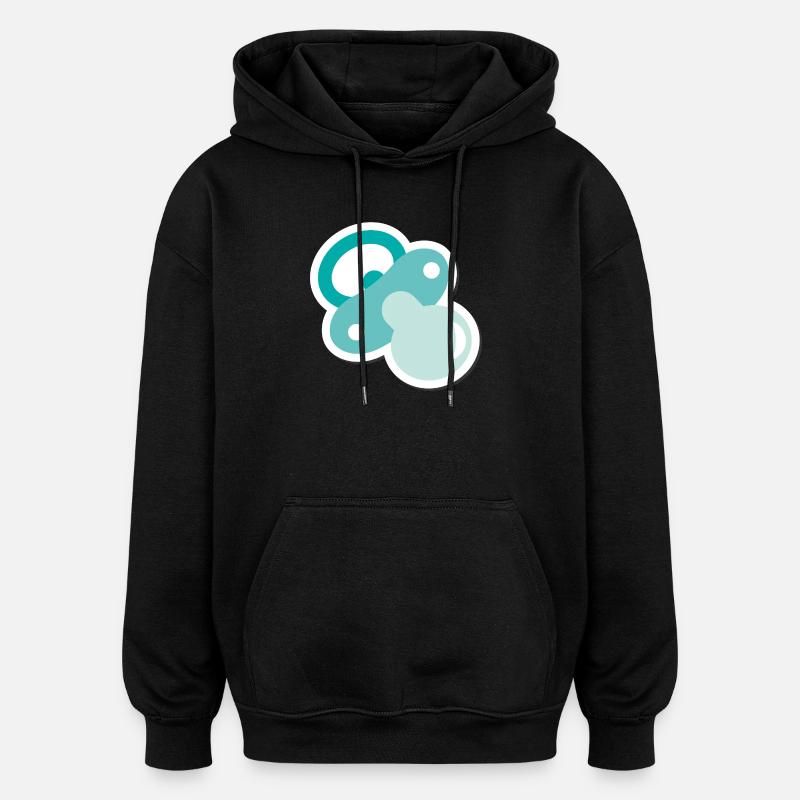 Schnuller - Oversized Unisex Hoodie - Schwarz
