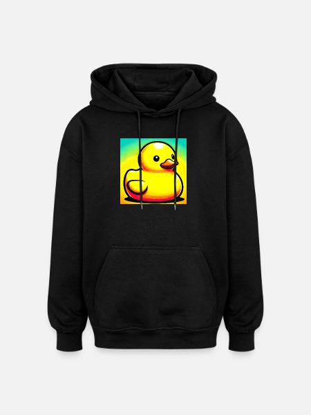 Duckling Duck Duck Duck - Oversized Unisex Hoodie - black
