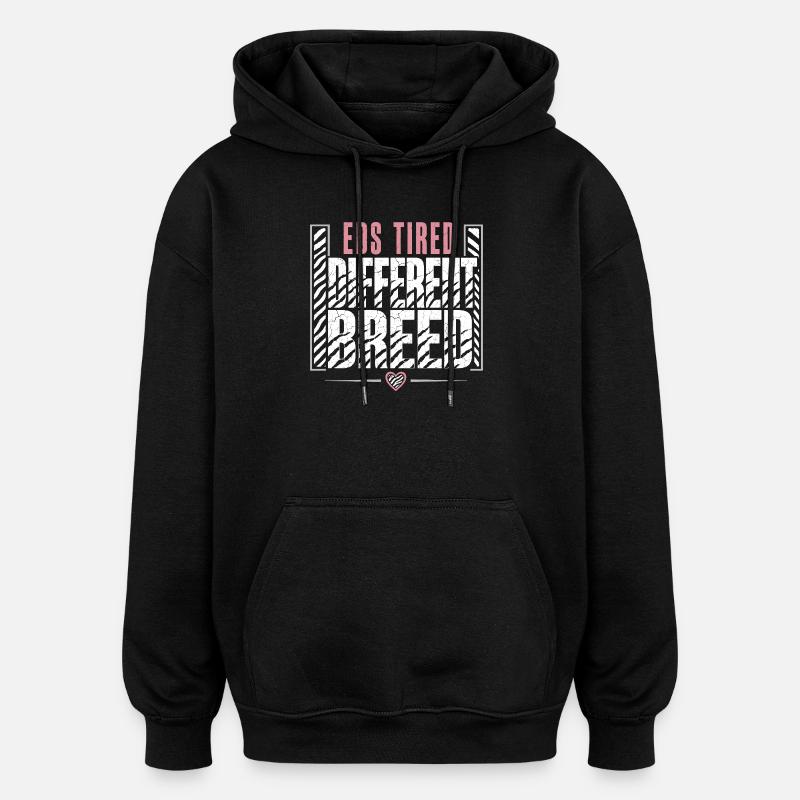 Eds Conscience Ehlers-danlos Guerrier Zèbre - Sweat à capuche oversize unisexe - noir