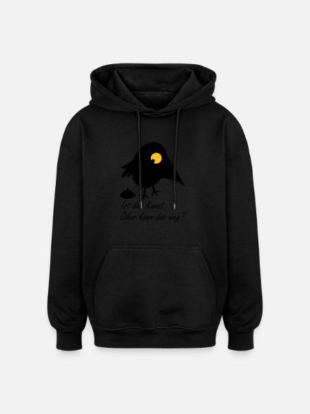 Ist das Kunst - Oversized Unisex Hoodie - Schwarz
