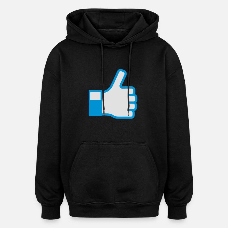 Comme - Sweat à capuche oversize unisexe - noir