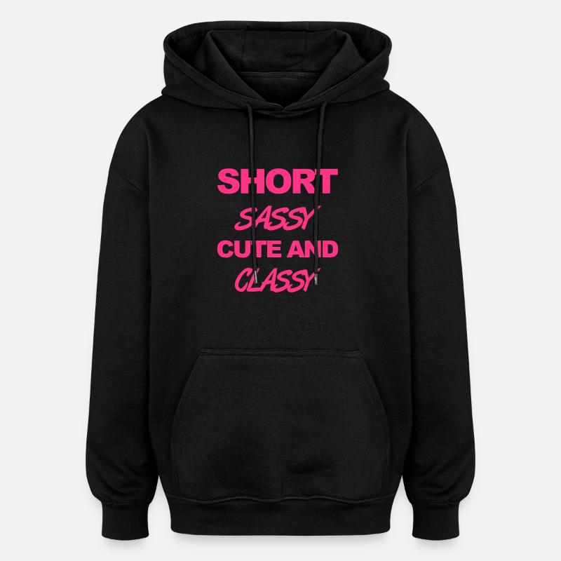 Short - Sweat à capuche oversize unisexe - noir