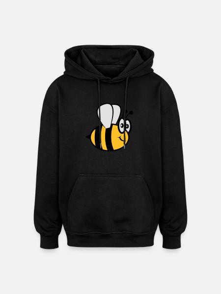 Abeille drôle mignon - Sweat à capuche oversize unisexe - noir