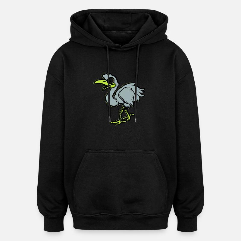 Strauss Comic - Oversized Unisex Hoodie - black
