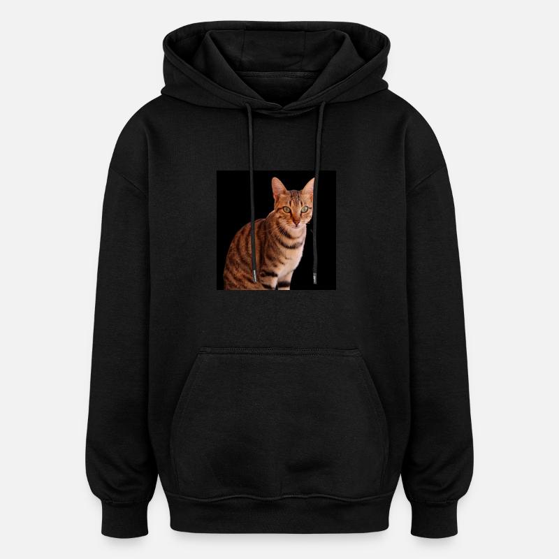 Chat chat chaton doux - Sweat à capuche oversize unisexe - noir