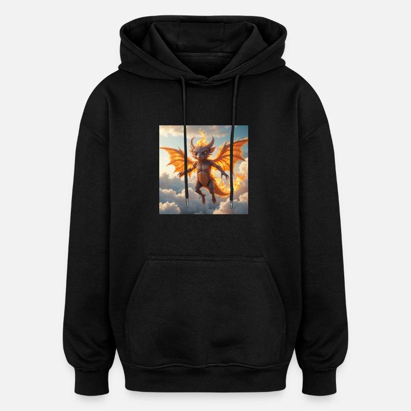 Facirius - Oversized Unisex Hoodie - Schwarz