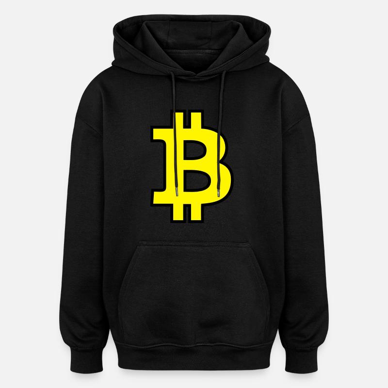 Bitcoin Satoshi Nakamoto - Oversized Unisex Hoodie - Schwarz