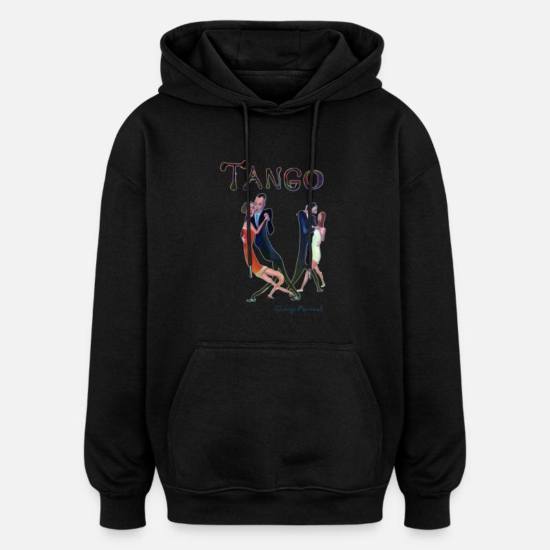 Tango de gala - Sweat à capuche oversize unisexe - noir