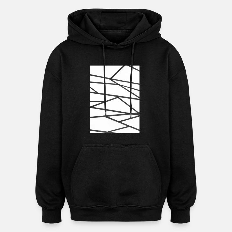 Humming - Sweat à capuche oversize unisexe - noir