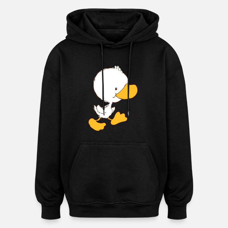 ffWalking Entlein - Oversized Unisex Hoodie - Schwarz