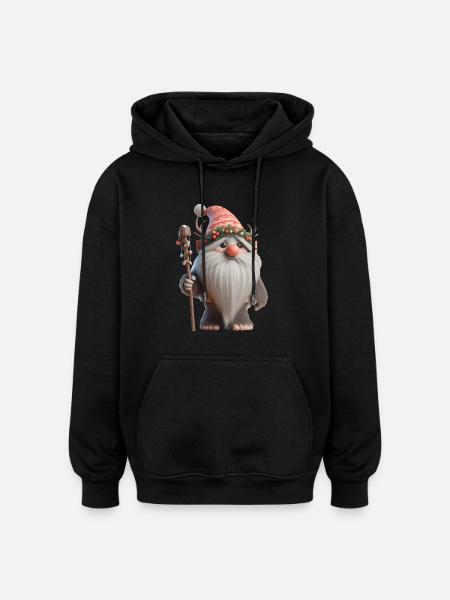 Christmas Troll 2 - Oversized Unisex Hoodie - black