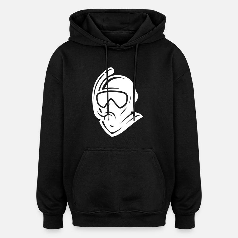 Plongeur Snorkel Plongée - Sweat à capuche oversize unisexe - noir