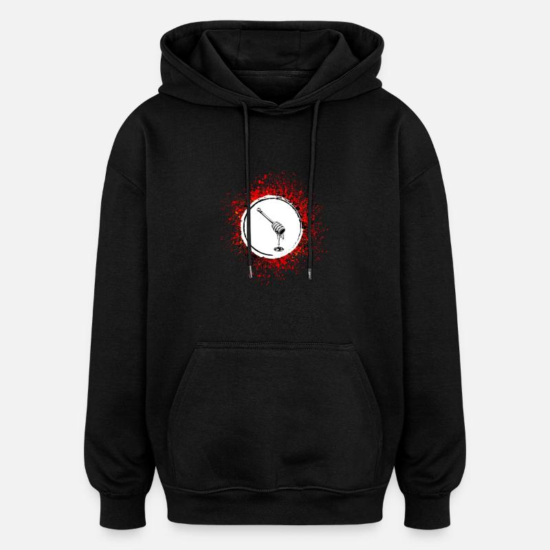 Ciseau à bâton icône apiculteur - Sweat à capuche oversize unisexe - noir