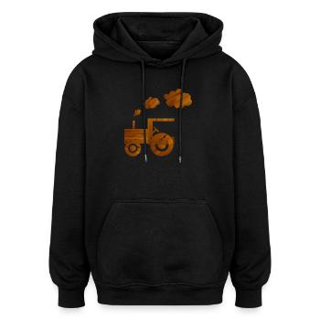 traktor landwirtschaft spielzeug - Oversized Unisex Hoodie - Schwarz - Vorne - Noah (186cm)
