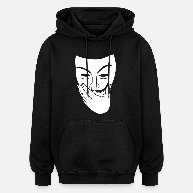 révélation - Sweat à capuche oversize unisexe - noir