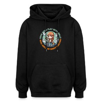 Girls Ghost Hunters Squad - Oversized Unisex Hoodie - black - Front - Noah (186cm)