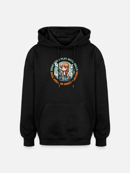 Girls Ghost Hunters Squad - Oversized Unisex Hoodie - black