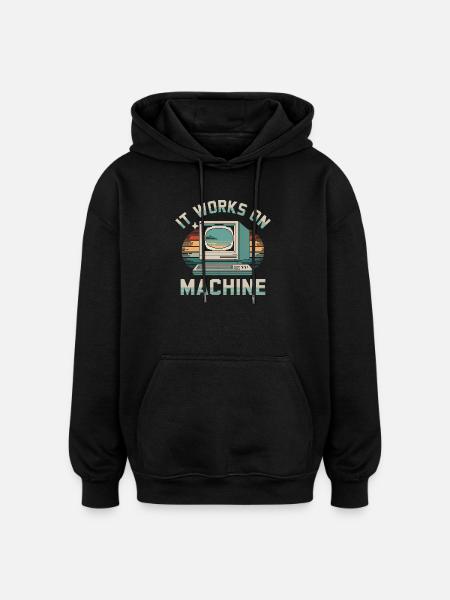 Programmeur Humour - Sweat à capuche oversize unisexe - noir
