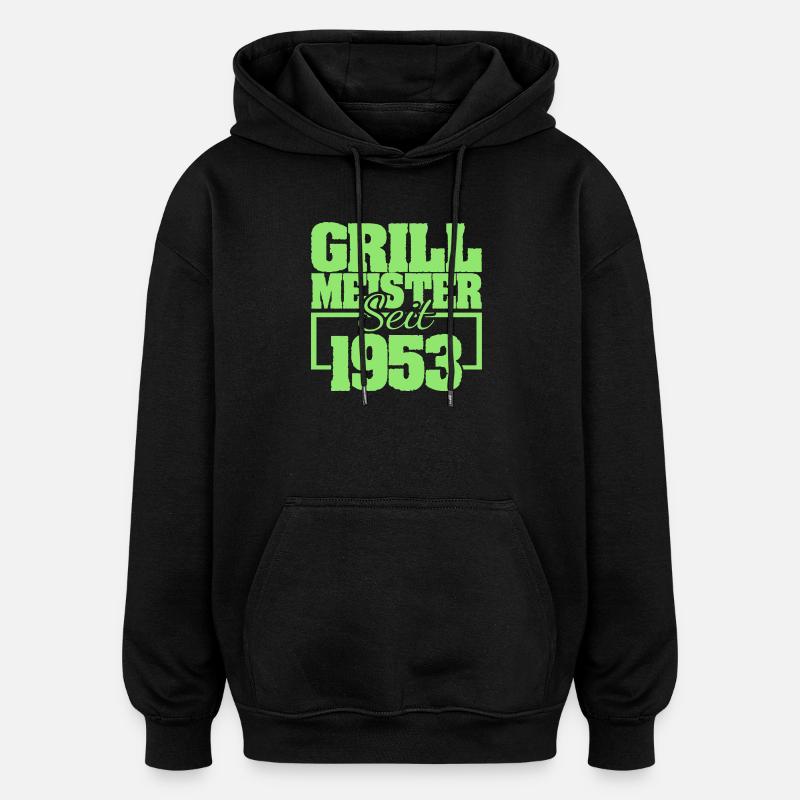 1953 - Oversized Unisex Hoodie - Schwarz