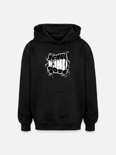 Schoolchild 2026 Lettering - Oversized Unisex Hoodie - black