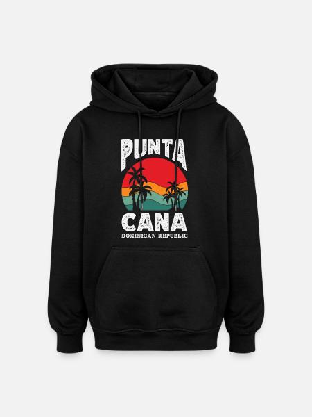 Dominican Republic Flag Dom Rep Pride - Oversized Unisex Hoodie - black