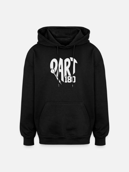 Dart 180 Art & Dart Design - Oversized Unisex Hoodie - black