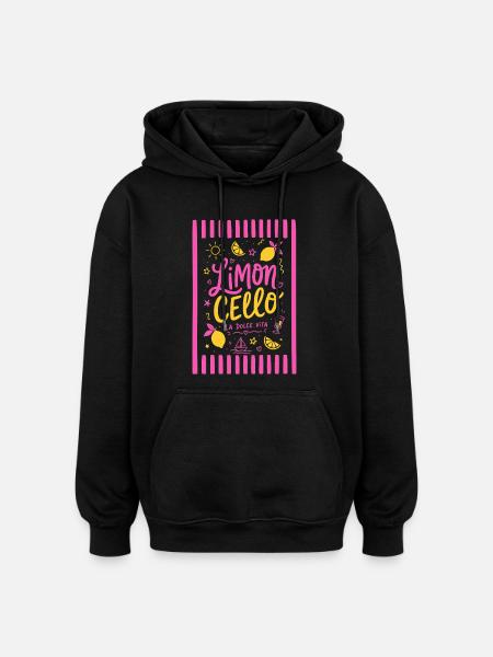 Limoncello - La dolce vita - Oversized Unisex Hoodie - Schwarz