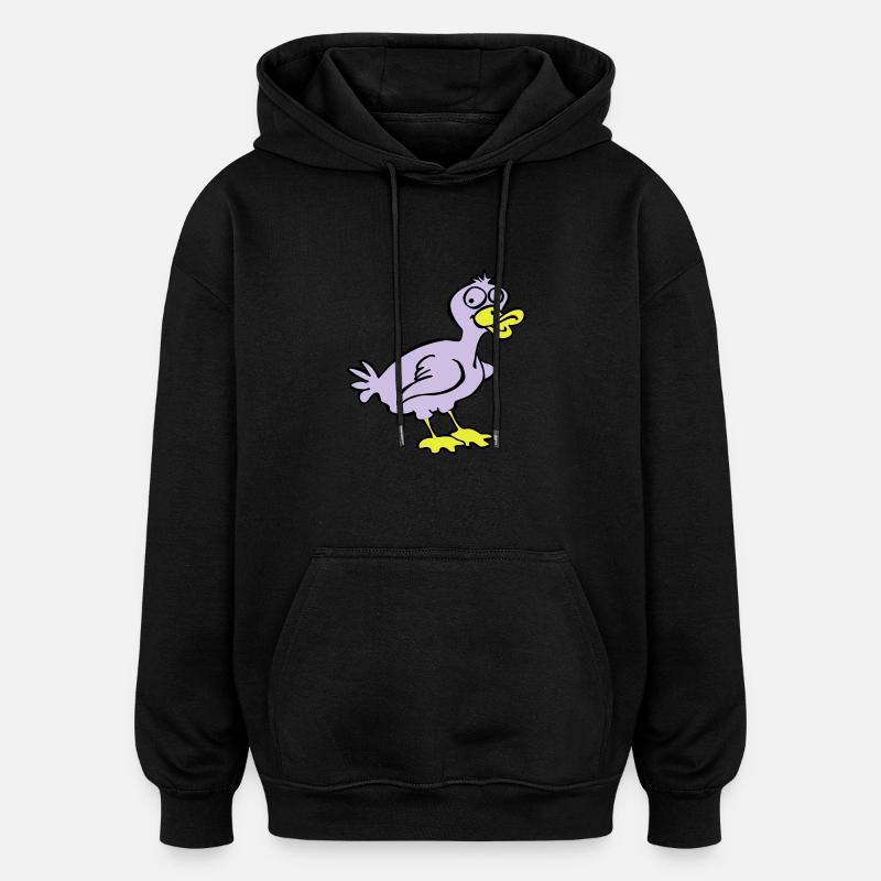 Dumb Duck - Oversized Unisex Hoodie - black