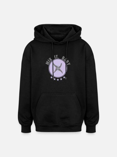 MIx it Baby - Oversized Unisex Hoodie - Schwarz