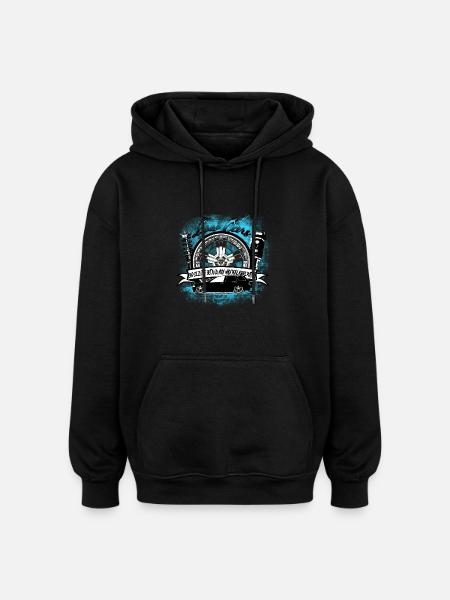 Tuning Low - Oversized Unisex Hoodie - Schwarz