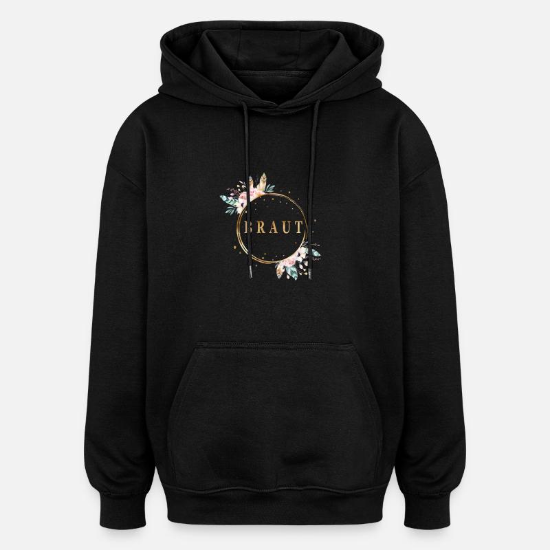 boho_braut - Oversized Unisex Hoodie - Schwarz