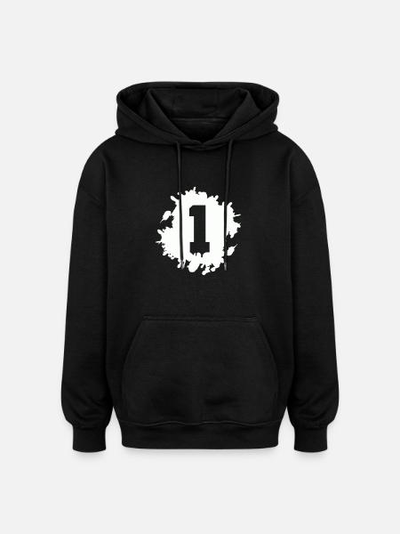 1 blob - Oversized Unisex Hoodie - black