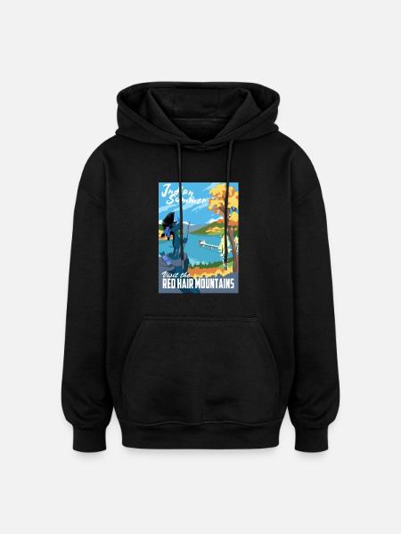 Indian Summer - Oversized Unisex Hoodie - Schwarz