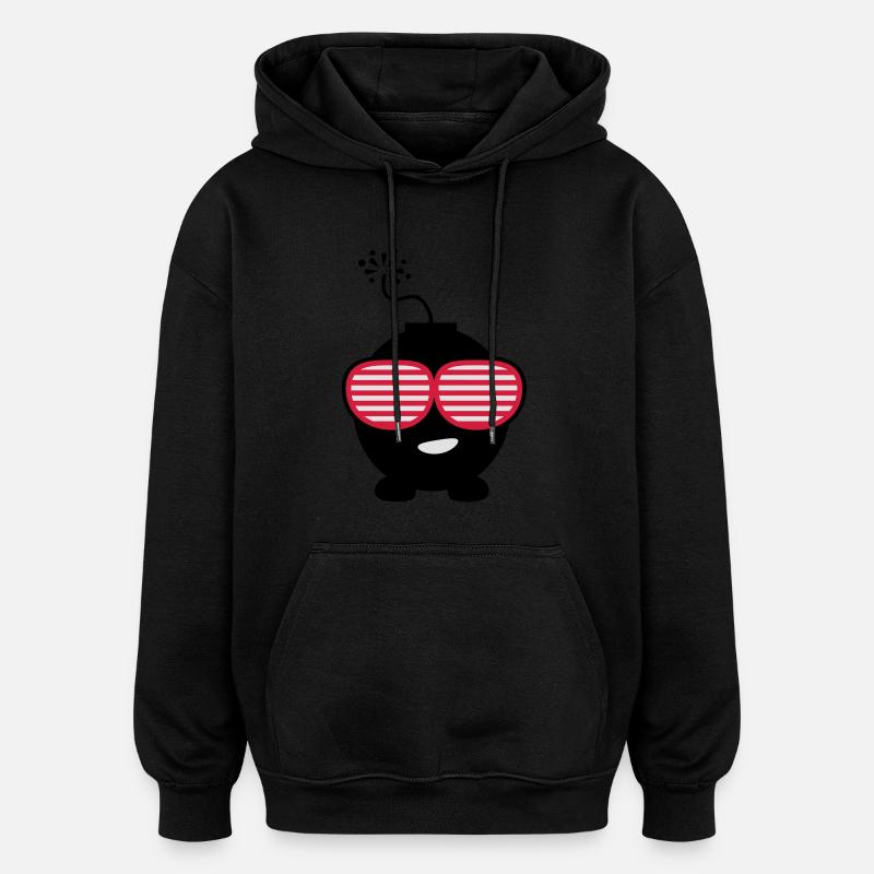 bomb_sexy_c3 - Sweat à capuche oversize unisexe - noir