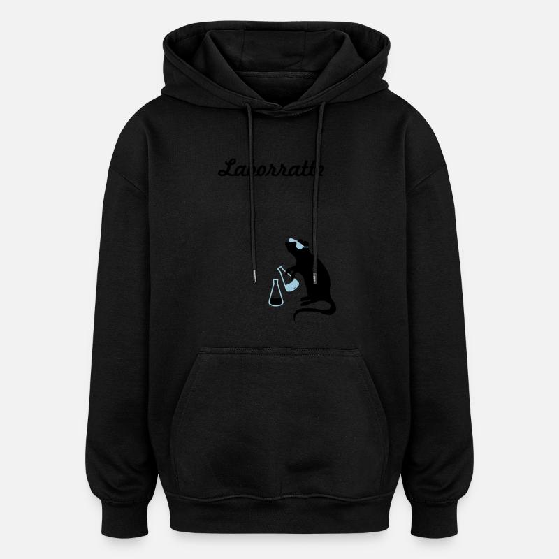 laborratte - Oversized Unisex Hoodie - Schwarz