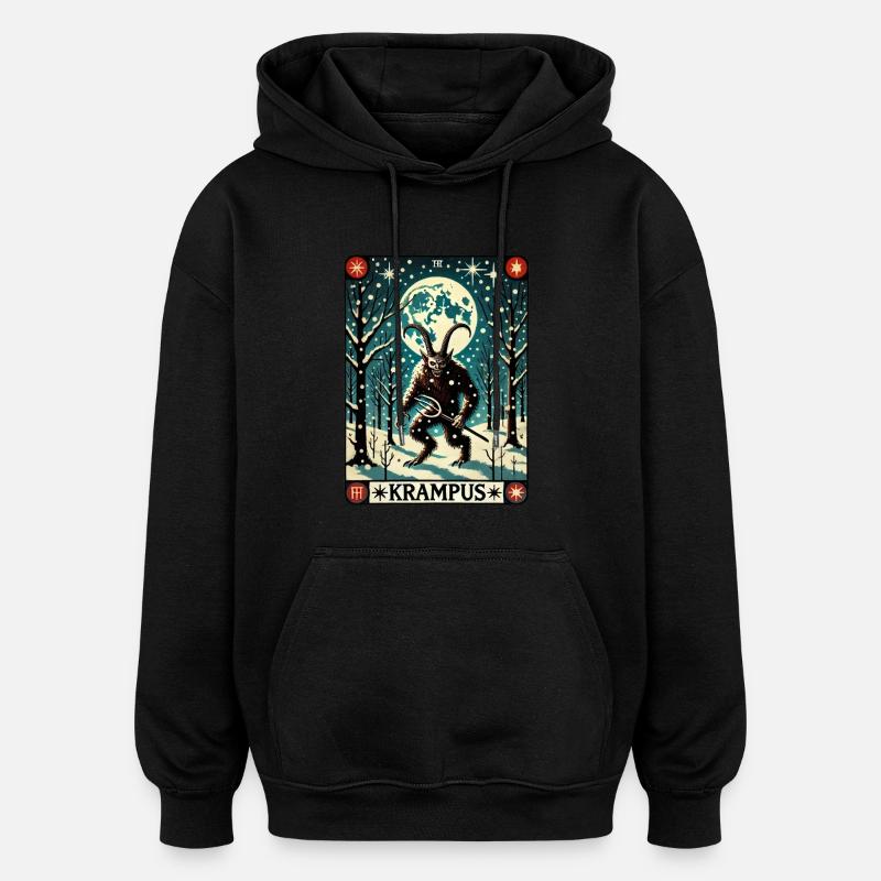 Krampusse - Oversized Unisex Hoodie - Schwarz