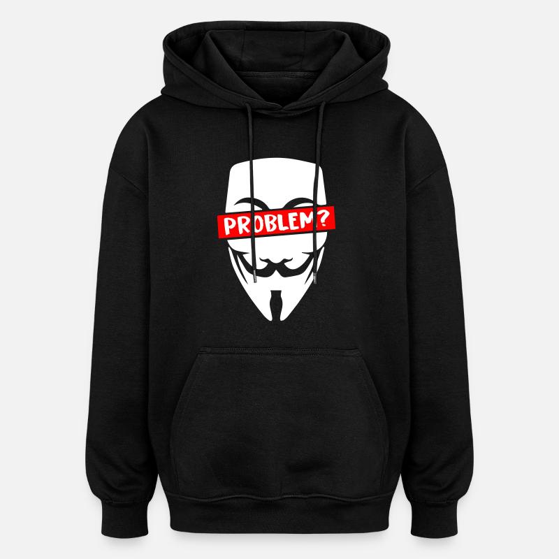 Problem Anonymous - Oversized Unisex Hoodie - black
