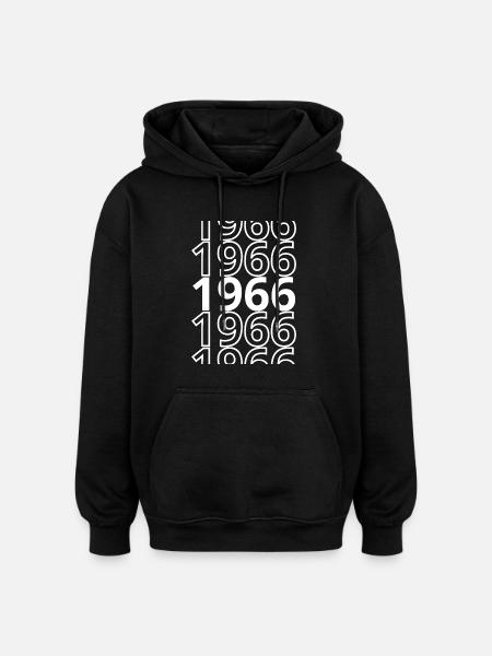 1966 1966 1966 - Oversized Unisex Hoodie - black