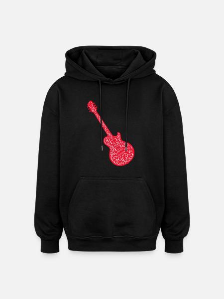 Guitar 1 - Oversized Unisex Hoodie - black
