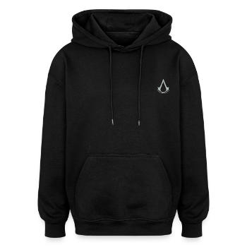 Assassin's Creed Offizielles Logo Als Stick-Design - Oversized Unisex Hoodie - Schwarz - Vorne - Noah (186cm)
