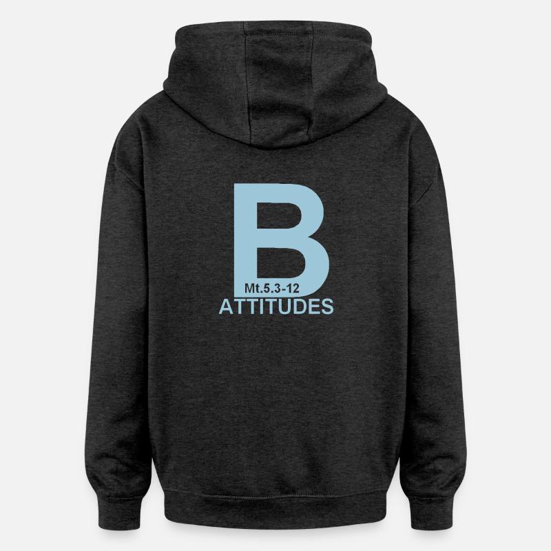Seligpreisungen - Oversized Unisex Hoodie - Anthrazit