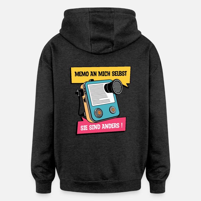 Ils sont différents ! - Sweat à capuche oversize unisexe - charbon