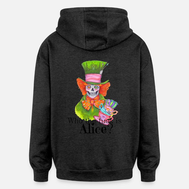 Mad Eddy - Sweat à capuche oversize unisexe - charbon