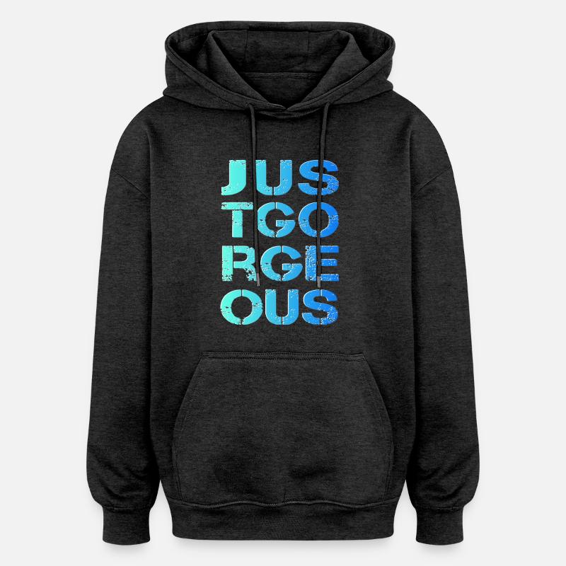 Juste super, parfaite, magnifique dentelle - Sweat à capuche oversize unisexe - charbon