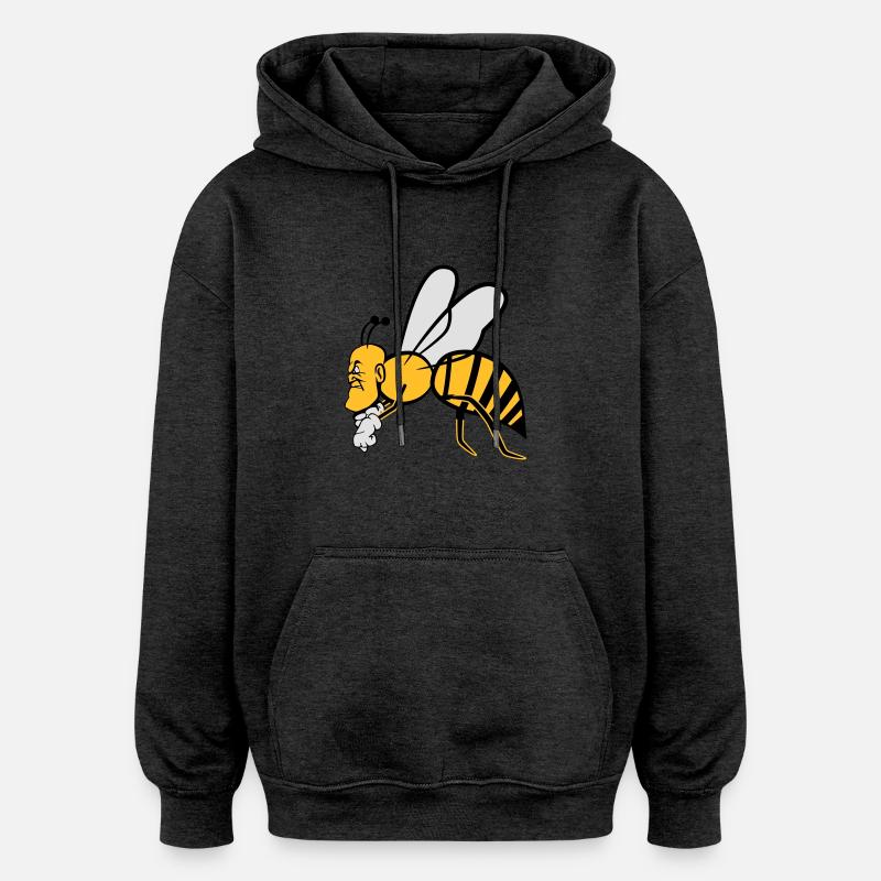 Flying-bee - Sweat à capuche oversize unisexe - charbon