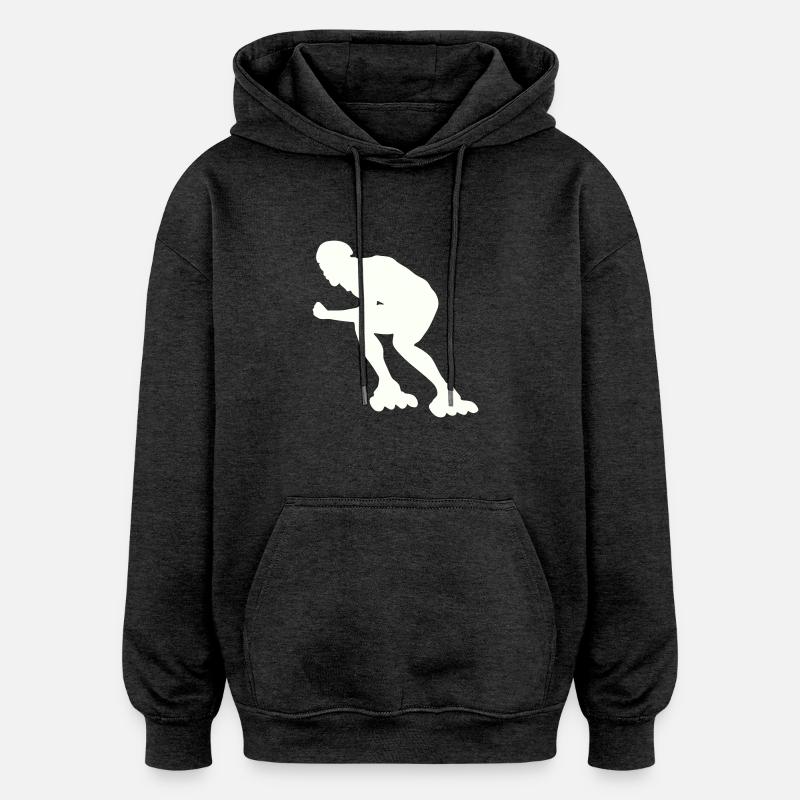 Roller - Sweat à capuche oversize unisexe - charbon