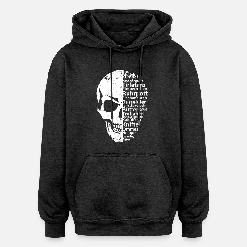 Ruhrpottskull - Oversized Unisex Hoodie - Anthrazit