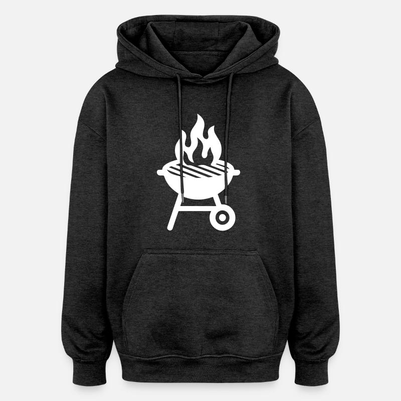 Grill Symbol - Oversized Unisex Hoodie - Anthrazit