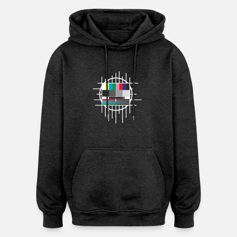 testbild - Sweat à capuche oversize unisexe - charbon
