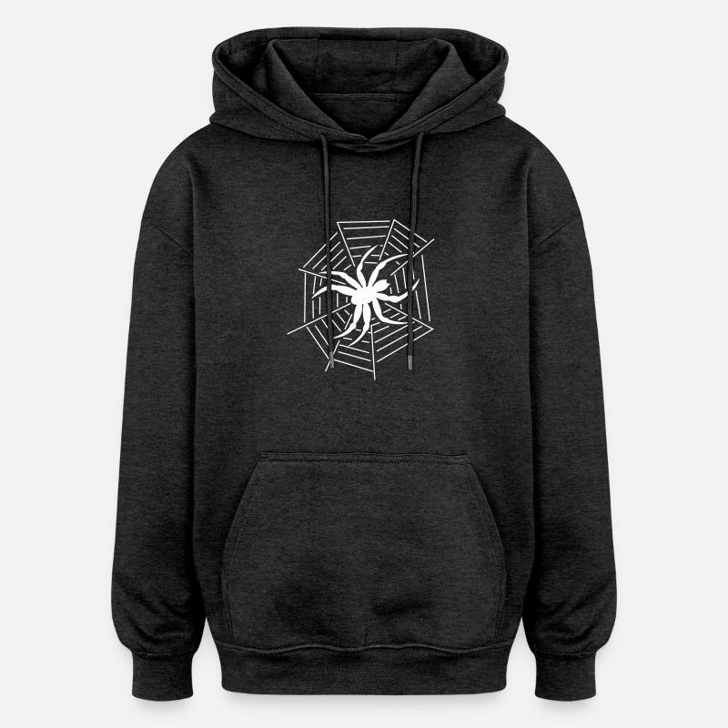 Spinne Spider - Sweat à capuche oversize unisexe - charbon